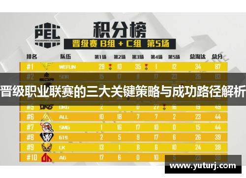 晋级职业联赛的三大关键策略与成功路径解析 晋级职业联赛的三大关键策略与成功路径解析